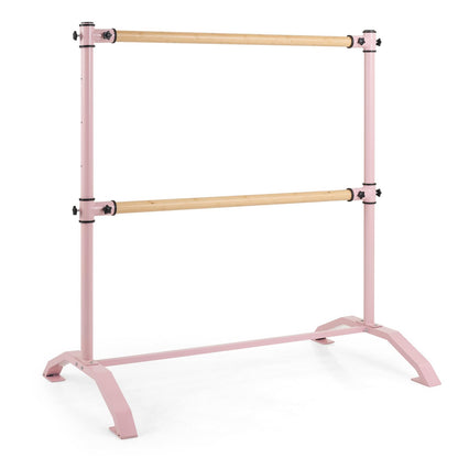 Double Ballet Barre, Freestanding Dance Stretch Bar