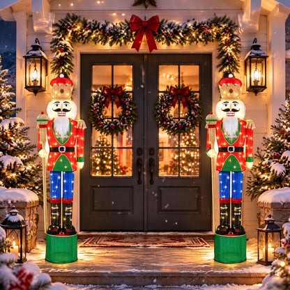 Lighted Nutcracker Soldier, Outdoor 3D Christmas Decoration