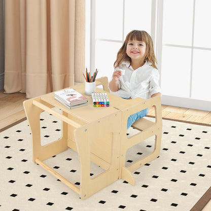 3 in 1 Toddler Kitchen Learning Tower with Chalkboard