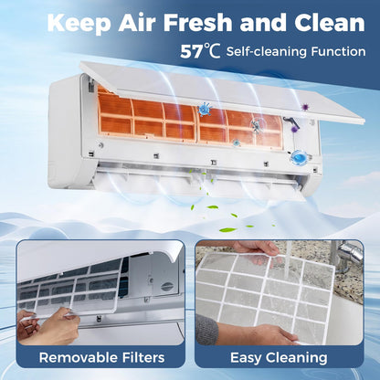 24000 BTU Mini Split AC & Heating System A++ Energy Efficient Inverter AC