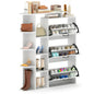 Slim Shoe Cabinet with 3 Flip Drawers, Open Shelves