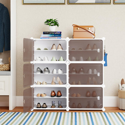 6/8/10 Tier Shoe Storage Cabinet with Removable Shelves
