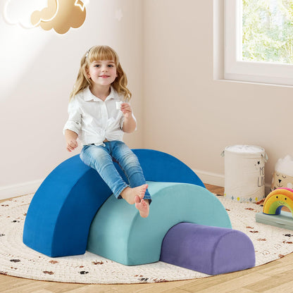 Rainbow Arc Climber Playset Foam Climbing Blocks Indoor Climb and Crawl Activity Play Set