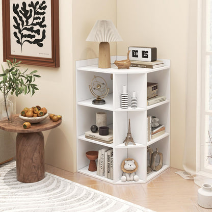 Wooden Open Bookshelf with 9 Cubbies