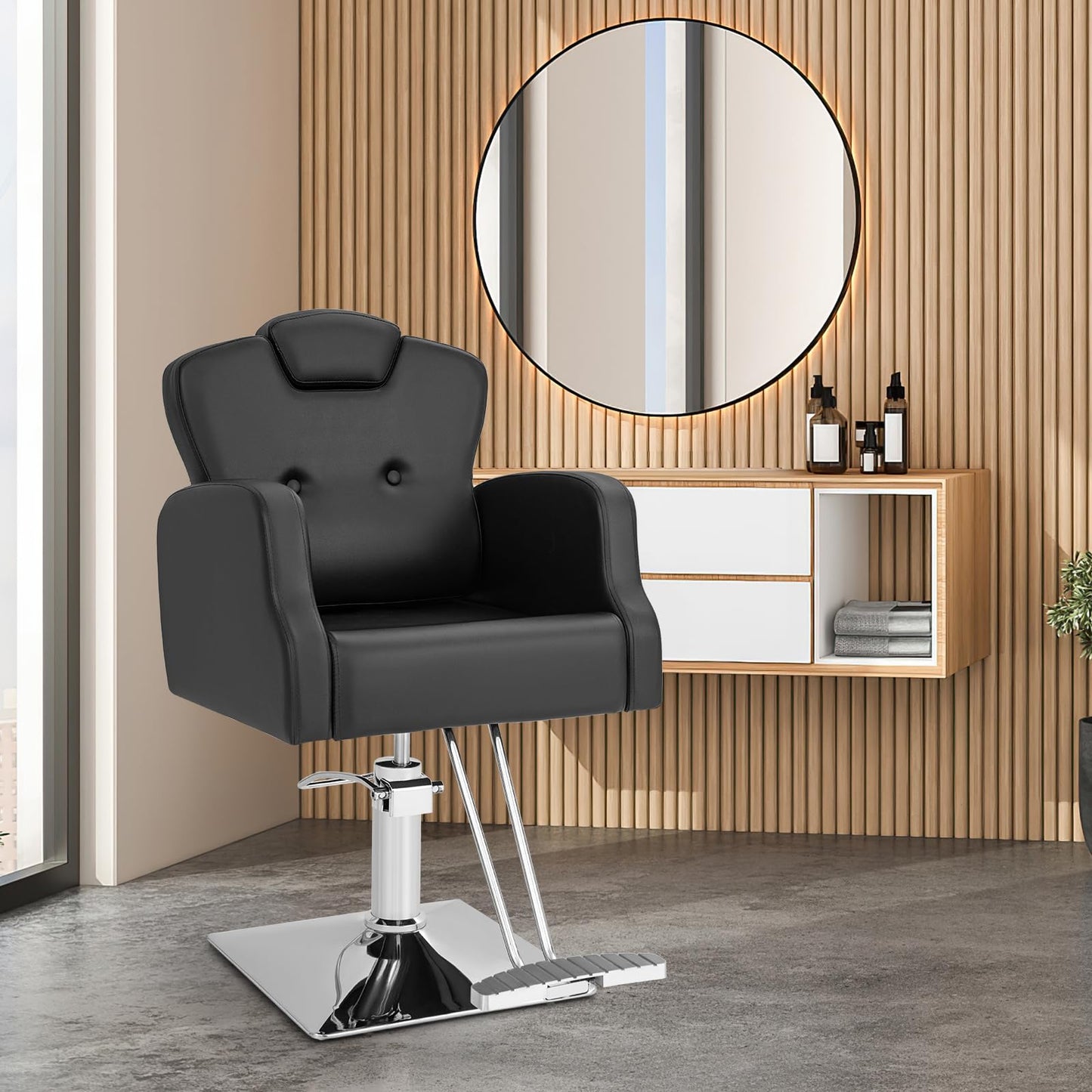 Heavy Duty Hydraulic Barber Chair Salon Chair with 360 Degrees Swivel