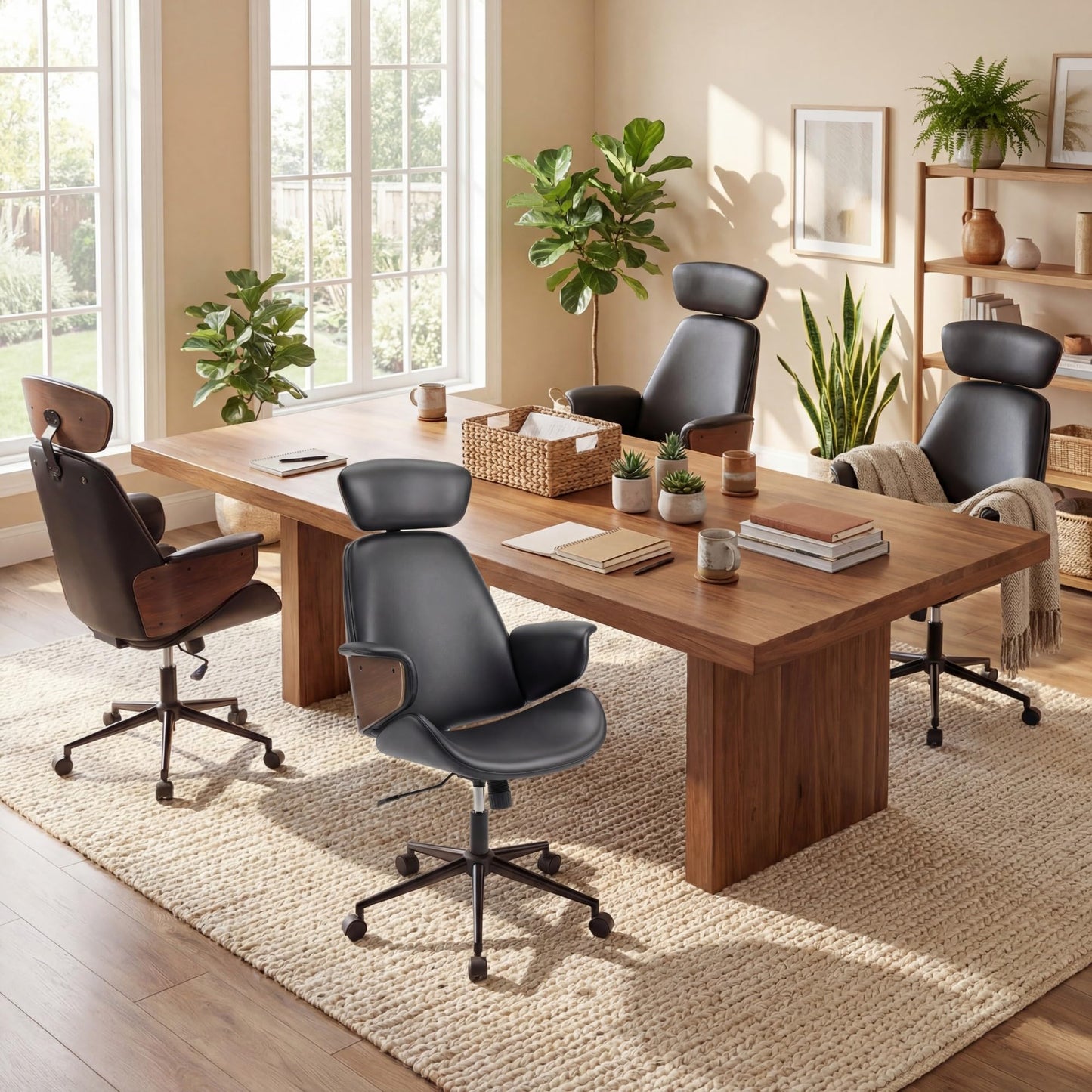 Ergonomic Office Chair, Mid Century Modern Home Desk Chair