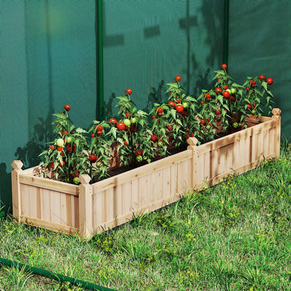 Wooden Planter Box Kit with Non woven Liner