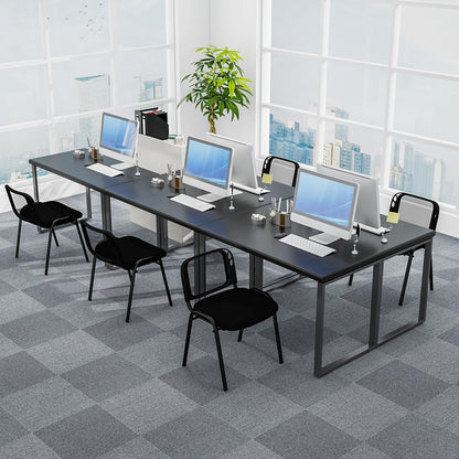 Set of 5 Stackable Waiting Room Chairs with Mesh Backrest and Waterfall Seat