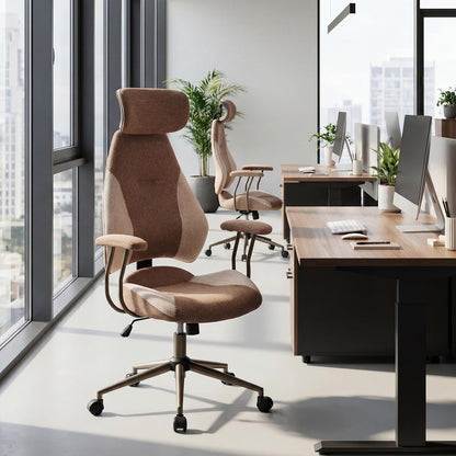 Ergonomic Office Chair, High Back Computer Desk Chair with 2D Headrest