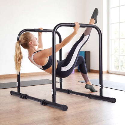 Dip Bar Station, Adjustable Pull Up Bars, 300KG Capacity