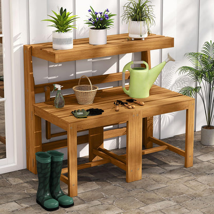 3-in-1 Convertible Patio Dining Set, Transforming Outdoor Bench Loveseat