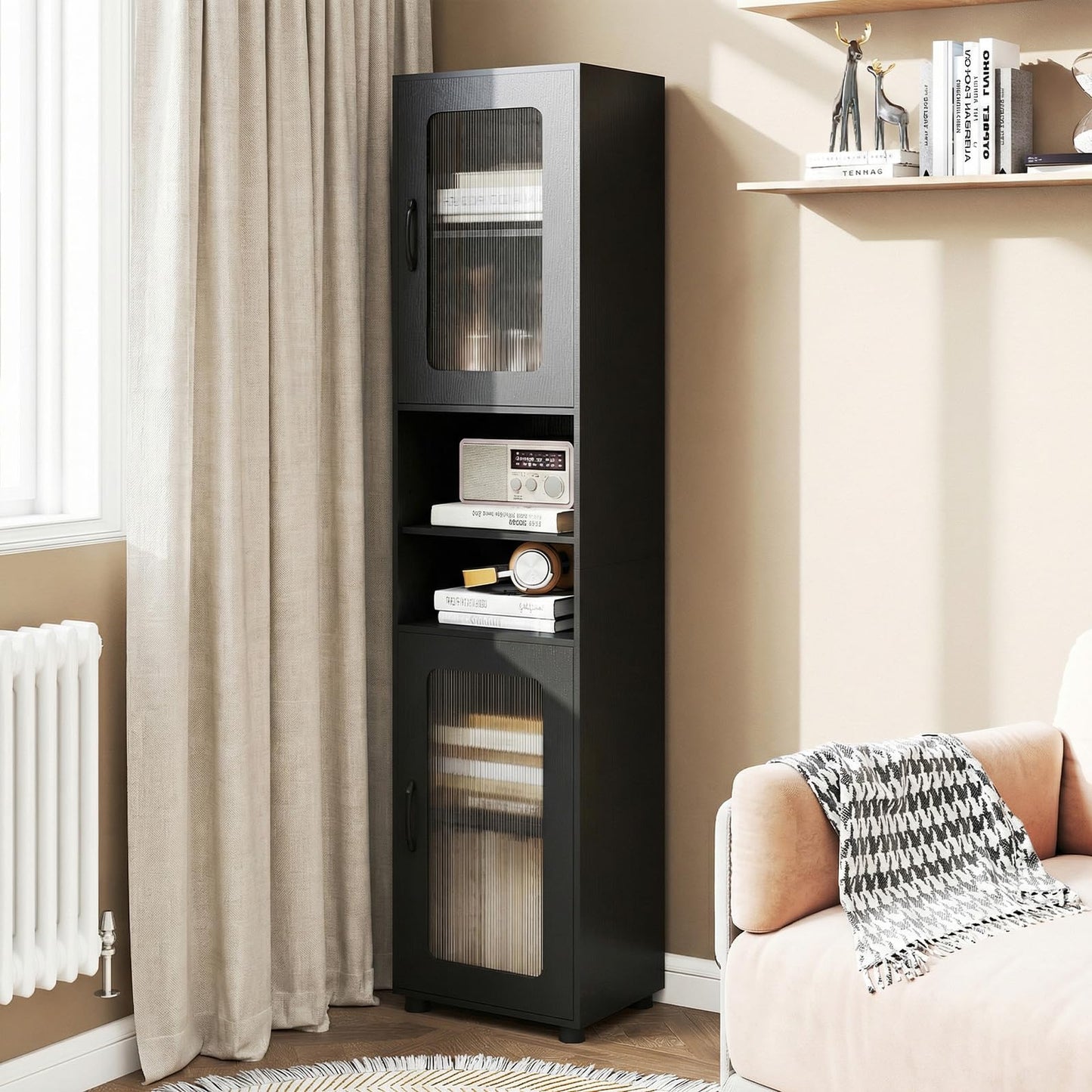 Tall Bathroom Cabinet, Freestanding Storage Cupboard