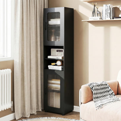 Tall Bathroom Cabinet, Freestanding Storage Cupboard