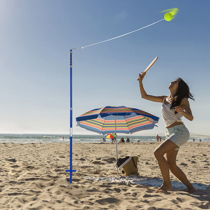 3 Level Height Adjustable Portable Tetherball Set with Ball