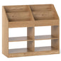 Kids Bookshelf, Wooden Toddler Toy Organizer