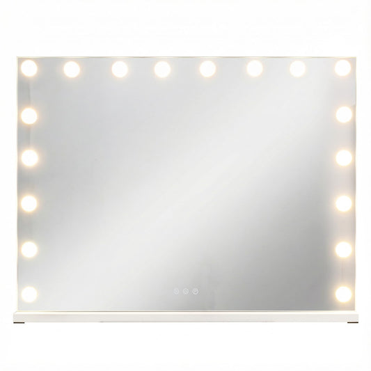Hollywood Vanity Mirror with 3 Light Colors and Adjustable Brightness