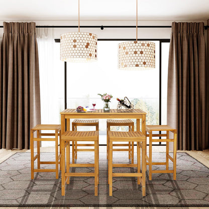 Outdoor Bar Table Acacia Wood Bar Table for Outside