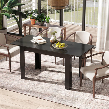 Extendable Dining Table with Adjustable Tabletop