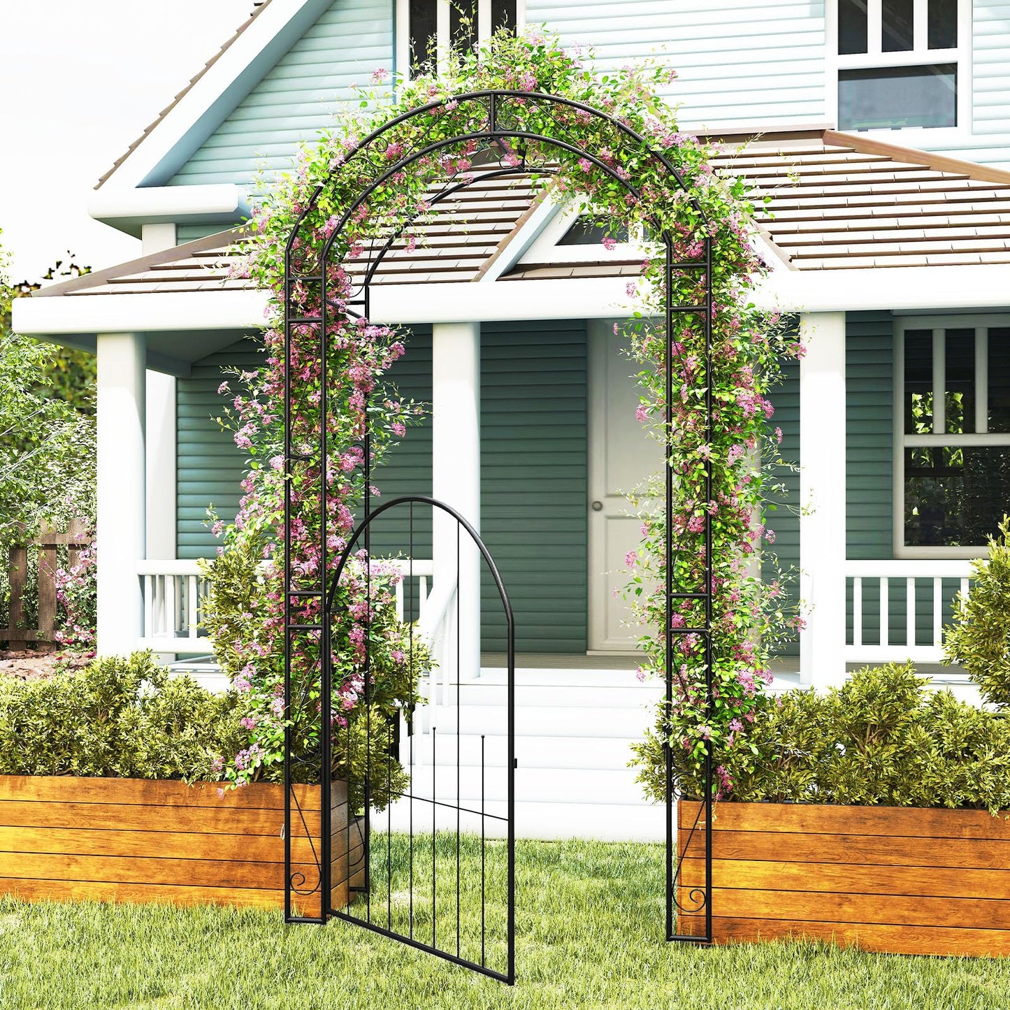 Metal Pergola Arbor Trellis for Climbing Plant
