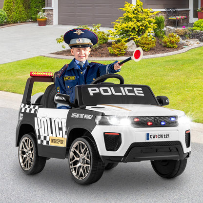 12V Kid Ride on Police Car with Remote Control for Children