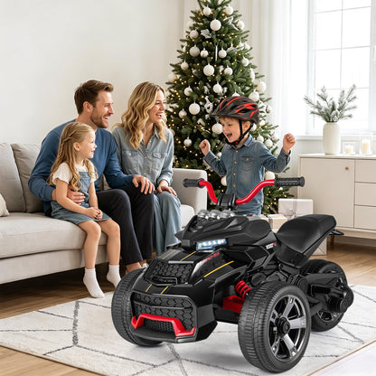 12V Kids Electric Quad Bike with Music, High/Low Speed, USB Port