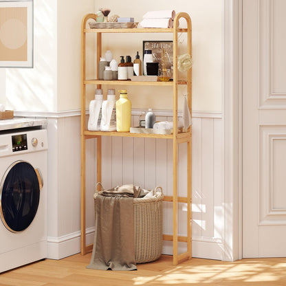 Over Toilet Storage Unit with 5 Position Shelves