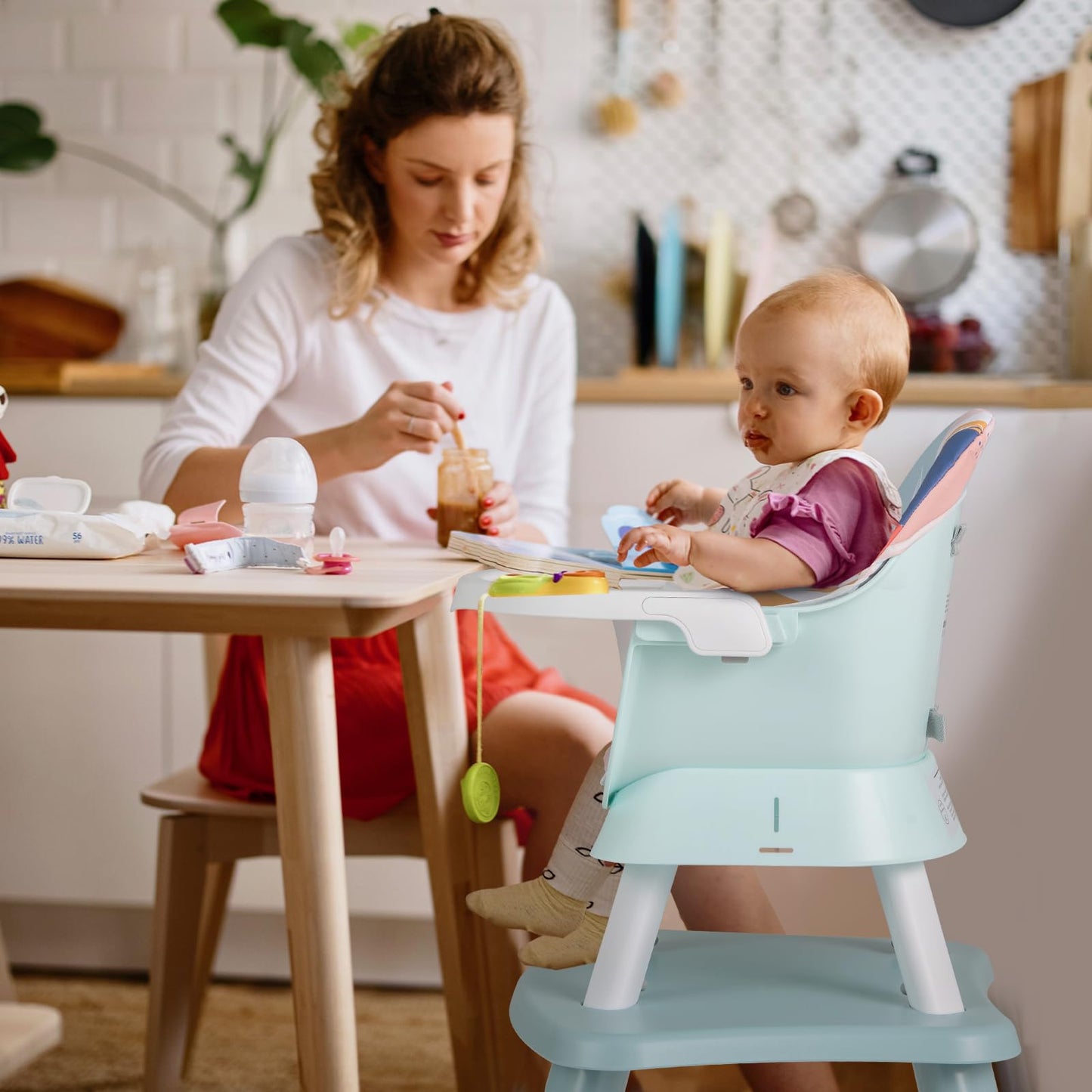 6 in 1 Convertible High Chairs for Babies and Toddlers