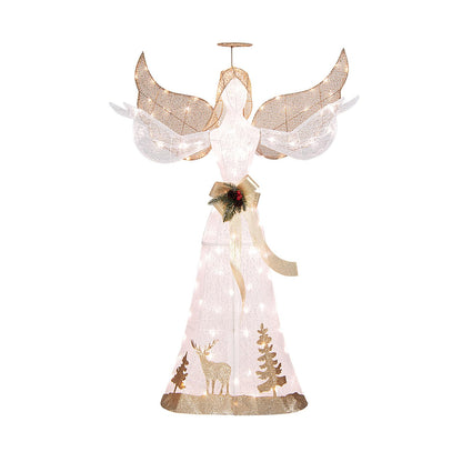 150 cm Lighted Christmas Angel Decoration with 100 LED Lights