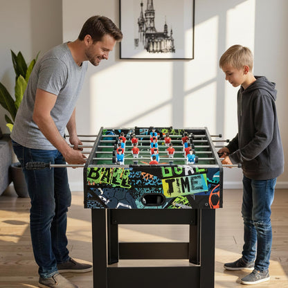 3ft Football Table, 2-in-1 Foosball Game Table with Detachable Legs & 2 Balls