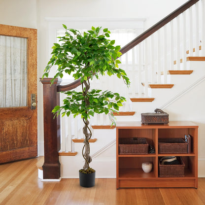 150 CM Artificial Ficus Tree Tall Indoor Plant with 882 Leaves