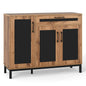 Storage Cabinet, Wooden Buffet Sideboard with Drawer, Doors, Removable Shelves