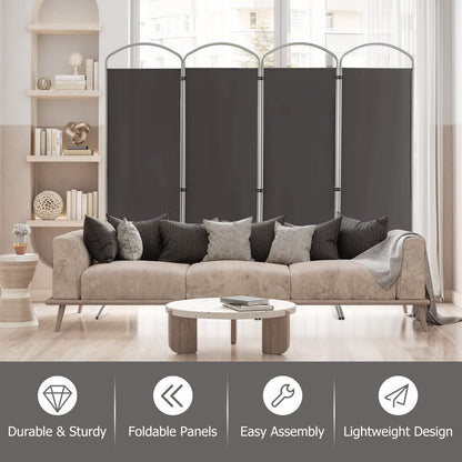 Giantex 4 Panel Folding Room Divider, Freestanding Wall Privacy Screen Protector (221 x 188cm)