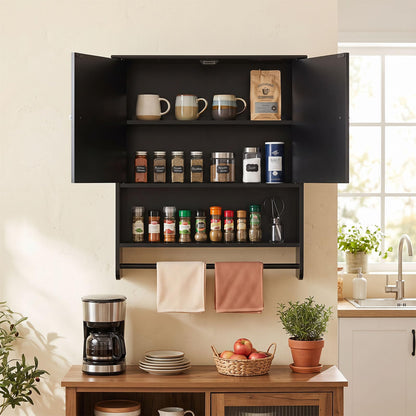 Bathroom Wall Cabinet, Over-The-Toilet Storage Cupboard