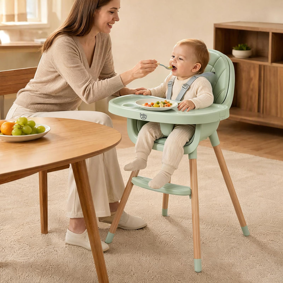 High Chair for Babies and Toddlers, for 6-36 Months