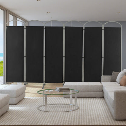 6 Panel Room Divider Freestanding and Folding Design for Home Office