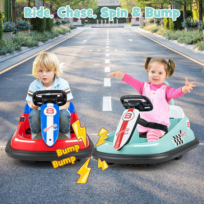 Electric kids Ride-on Bumper Car with 360° Spinning and Dual Motors