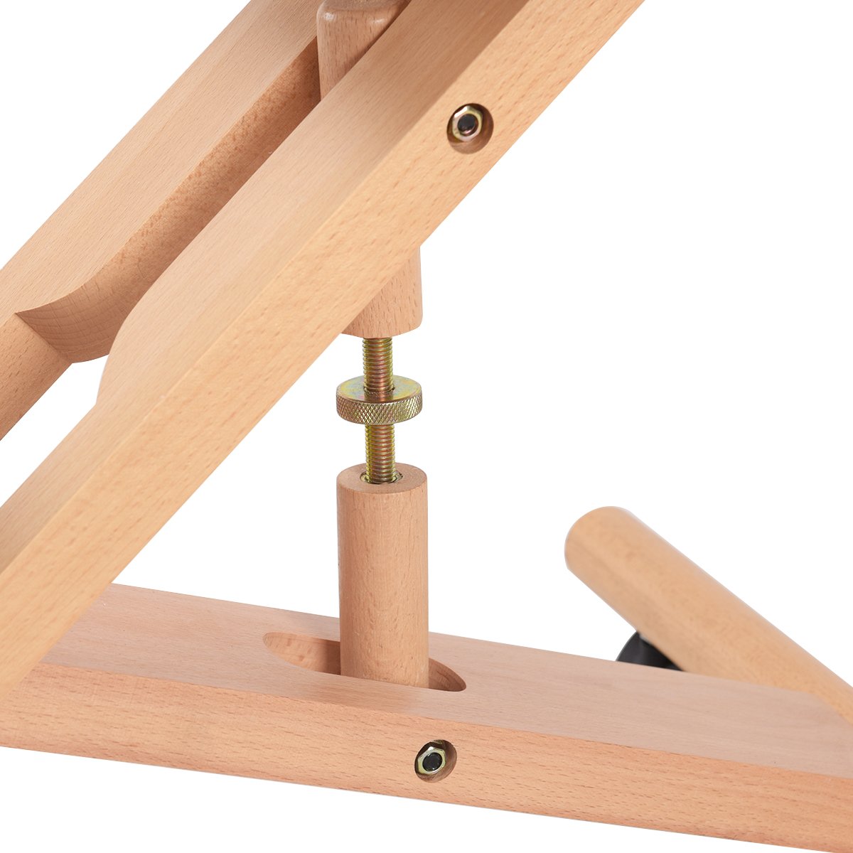 Wood Posture Stool with Angle and Height Adjustable for Gaming Computer Work