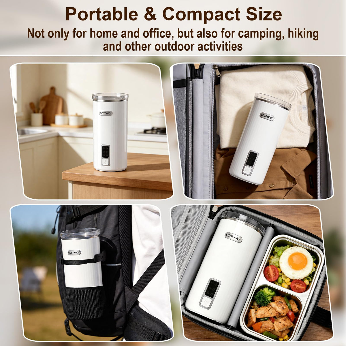 6-in-1 Electric Milk Frother, 250ml Automatic Milk Foamer & Steamer