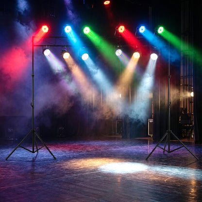 Lighting Truss System, 11-Level Height Adjustable Lighting Stand with 2 Folding Tripods