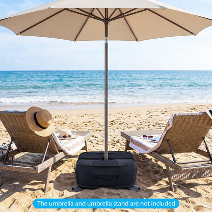 Parasol Base Weight Bag, 40KG Sand Fillable Umbrella Stand with 900D Oxford Sandbags