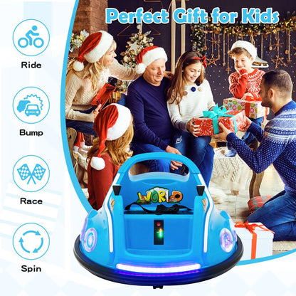 Electric Bumper Car with 360° Spin and Remote Control for Toddlers and Babies