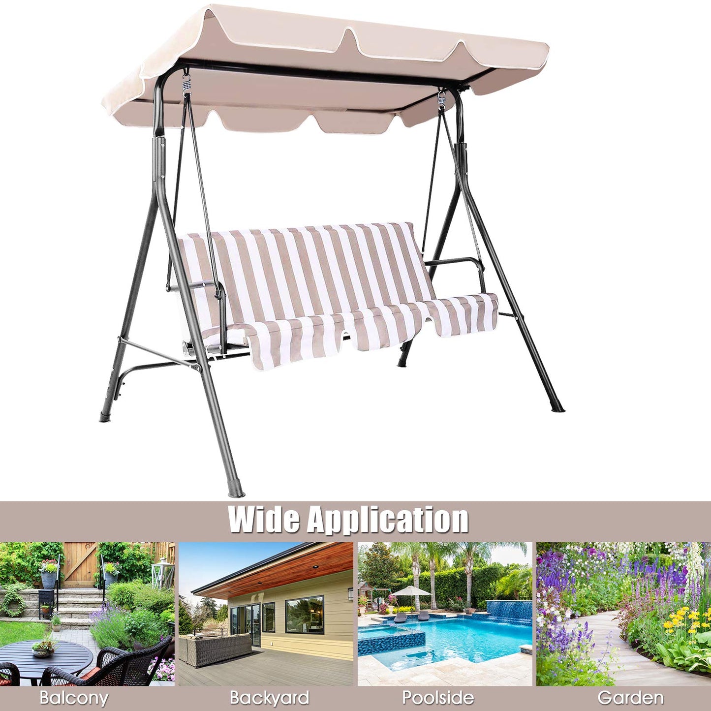109 x 196cm Replacement Canopy Cover