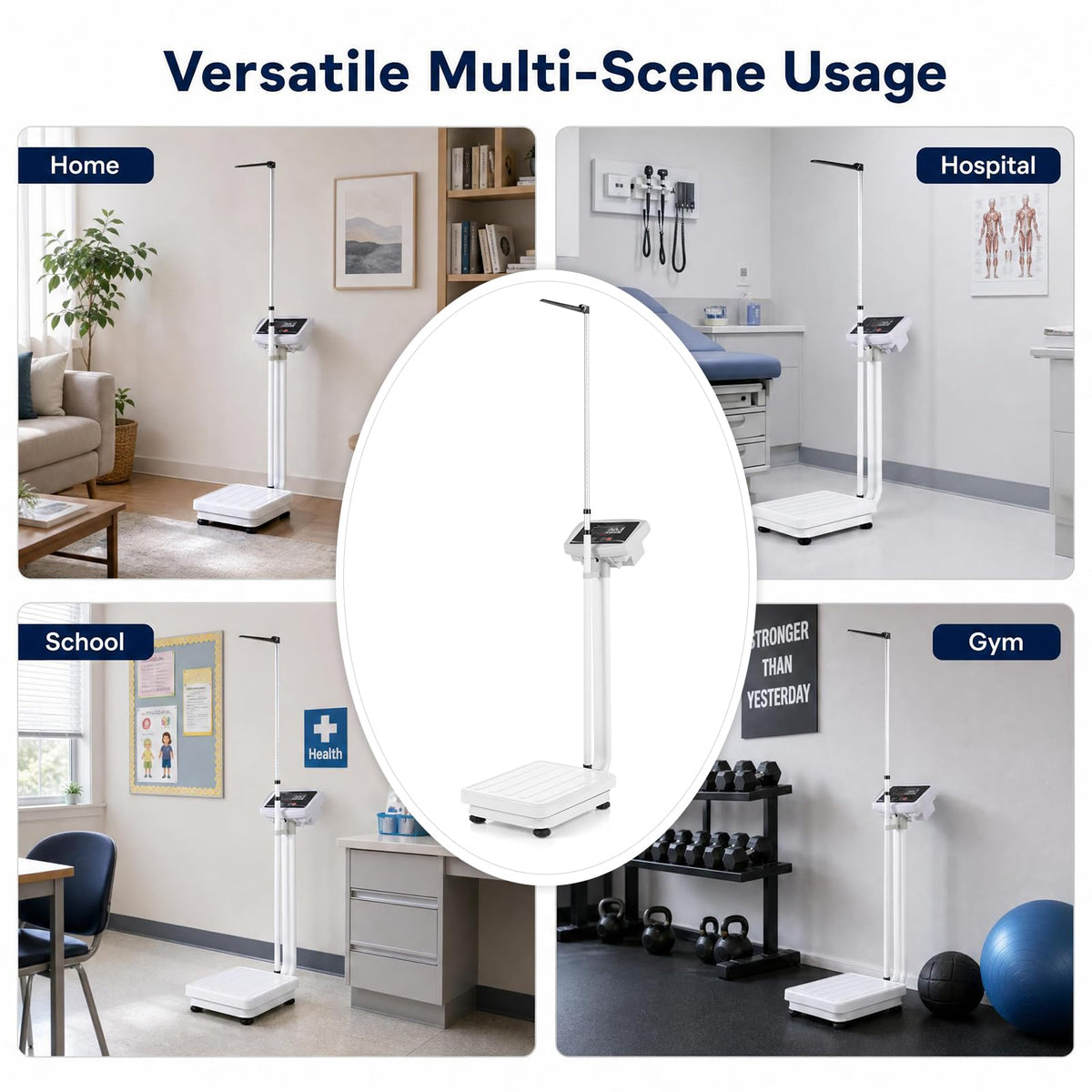 Height and Weight Scale with Height Rod