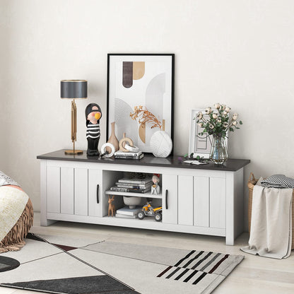 Wooden TV Cabinet Media Entertainment Center for TVs up to 65 Inches