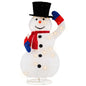 Pre-Lit Christmas Snowman with 120 Built-in LED Lights for Lawn