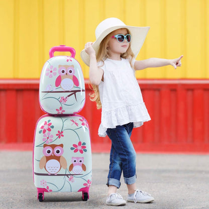 12'' Backpack 16'' Suitcase Children Boys Girls Travel School Trolley Case