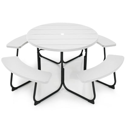 All Weather 8 Seater Picnic Table and Bench