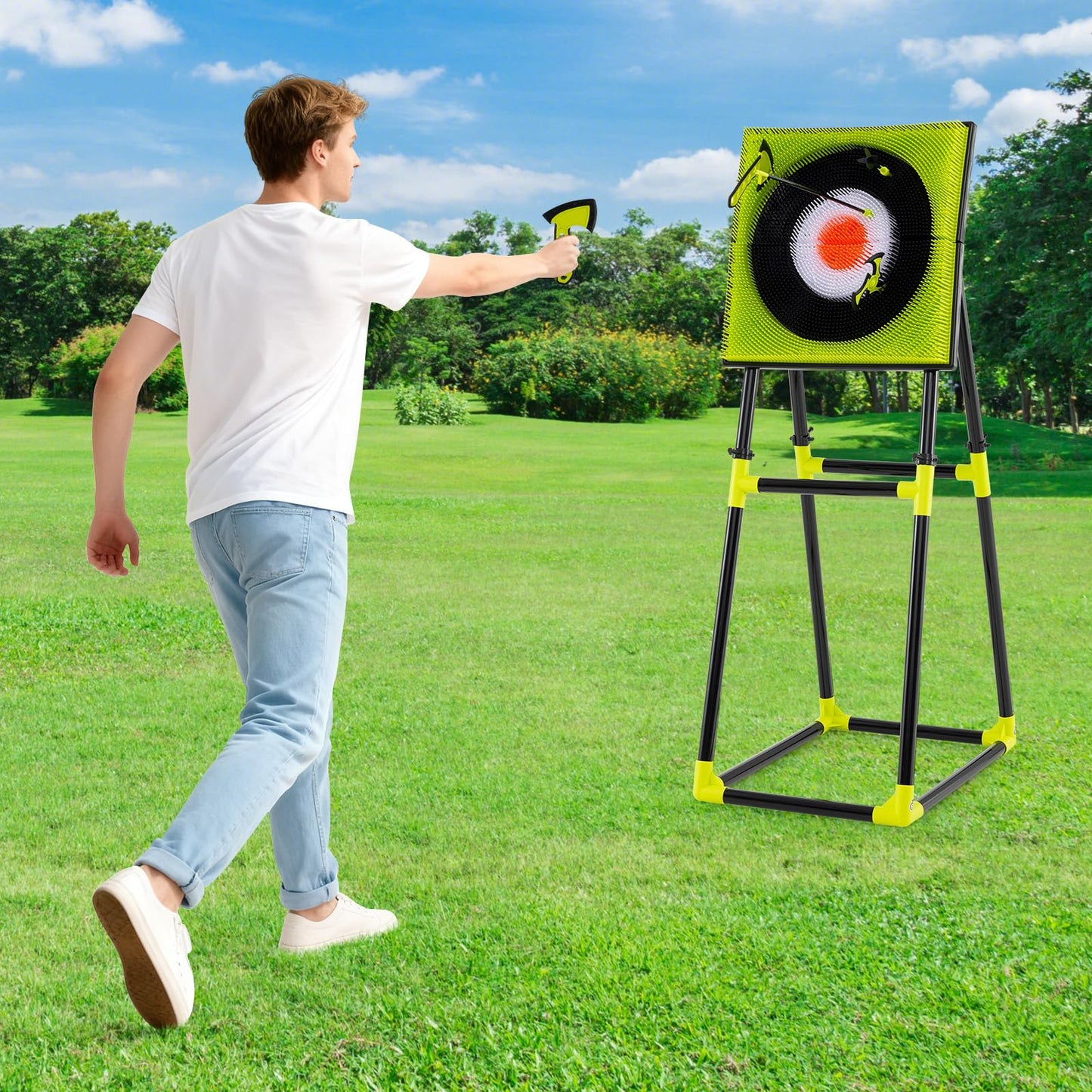 4 in 1 Throwing Target Set Kids Throwing Game for Birthday Gifts