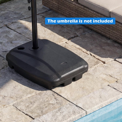 Cantilever Base Weight, Heavy-Duty Mobile Patio Parasol Umbrella Stand