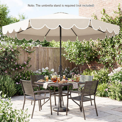 3M Garden Parasol, 8 Ribs Heavy-Duty Sun Shade Canopy